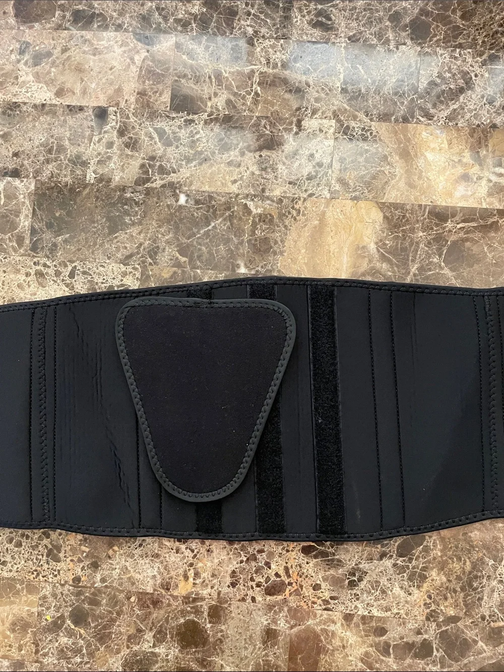 Black Adjustable Lumbar Support Belt